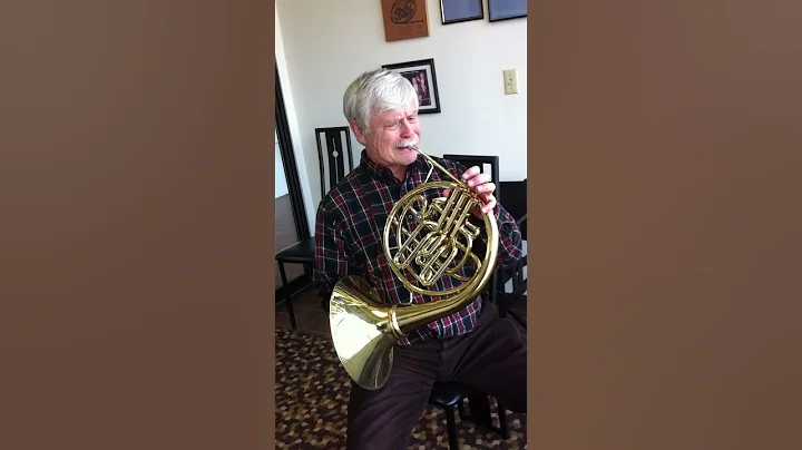 RARE COURTOIS DOUBLE FRENCH HORN, ASCENDING 3RD VA...