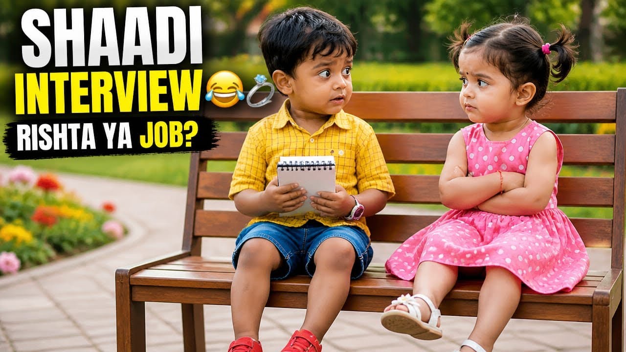 Shaadi Interview Gone Wrong!  Ladki Ne Aisa Question Pucha Ki Ladka Hil Gaya 🤯| Funny Toddler Comedy
