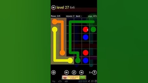 Flow Free - Regular Pack 6 x 6 Level 27