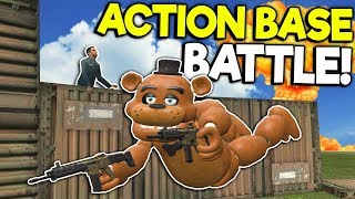 ACTION BASE BATTLE WITH NUKE SURVIVAL! - Garry's Mod Gameplay - Action Gmod