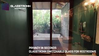 Switchable Smart Glass for Restrooms | Instant Privacy Smart Film | Glasstronn screenshot 3