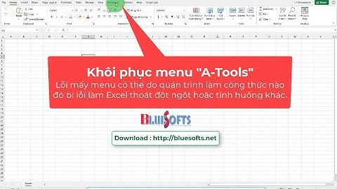 Sửa lỗi mất menu A-Tools và các vấn đề khác