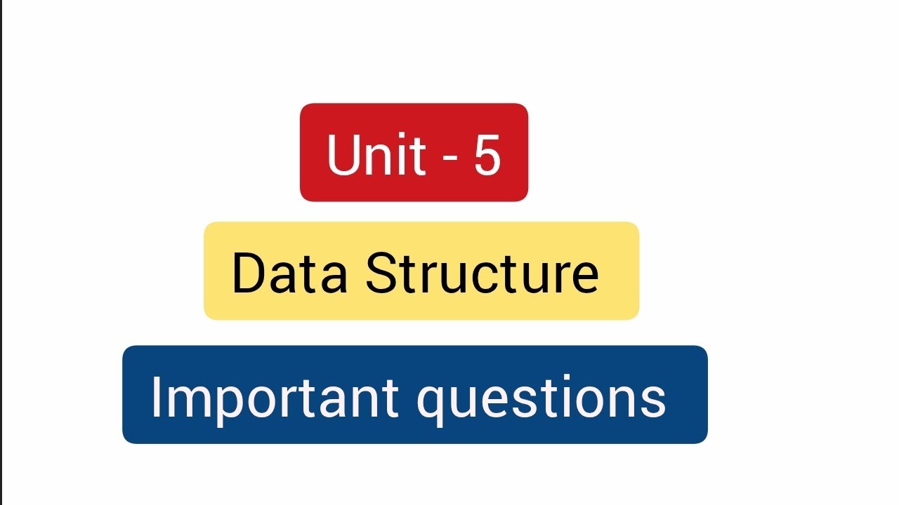 Data Structure important questions || unit 5 - YouTube