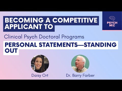 Personal Statements - Standing Out | Psychology Grad School Tips Series