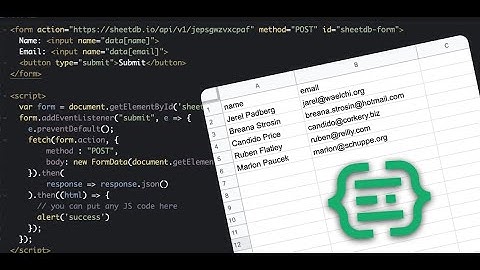 How to send data to Google Sheets using an HTML form