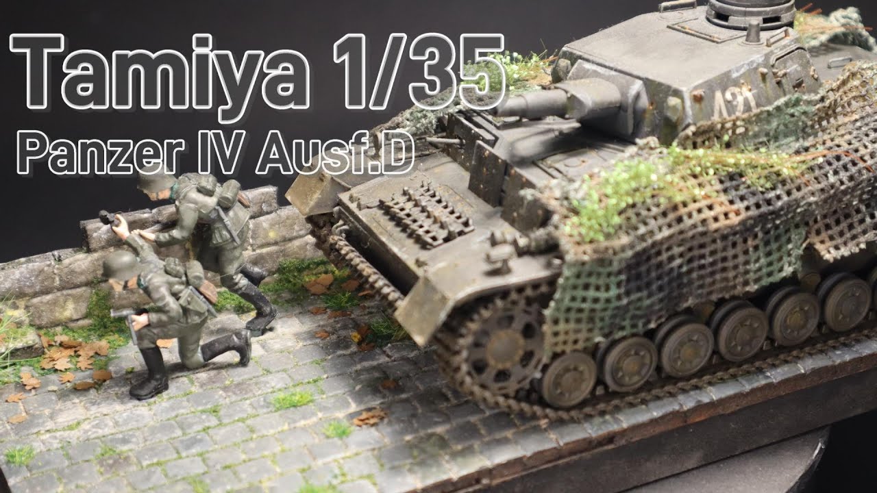 Panzer IV Ausf.D | Tamiya 1/35 | Tank Model with Realistic Diorama ...