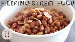 Garlic Peanuts Recipe (Deep Fried Peanuts Filipino Street Food) | No Talking Cooking | Make Eat Home