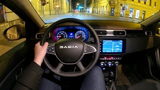 New DACIA DUSTER 2023 - NIGHT POV test drive & full REVIEW (Journey 115 HP, 4X4)