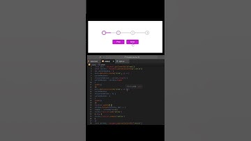 progress steps bar using html css and javascript #html #shorts #coding