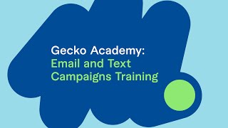 Email and Text Campaigns Training