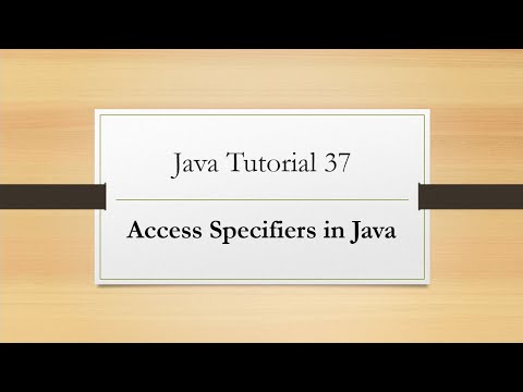 Tutorial 37: Access