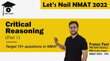Critical Reasoning for NMAT 2022 - Part 1 | Important NMAT topic | Let