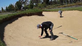Player's Ball Won't Stay at Rest in Bunker - Golf Rules