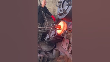 Inside the factory Piercing Red-Hot Steel Billets | Bearing Forging Workflow #process #machine