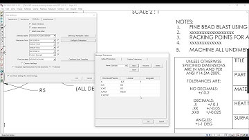 [no sound] QA CAD set up default tolerance