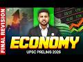 ECONOMY - FINAL REVISION One Shot 🔥 | UPSC Prelims 2026