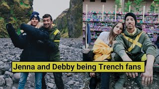 Jenna and Debby being fans of Trench by twenty one pilots
