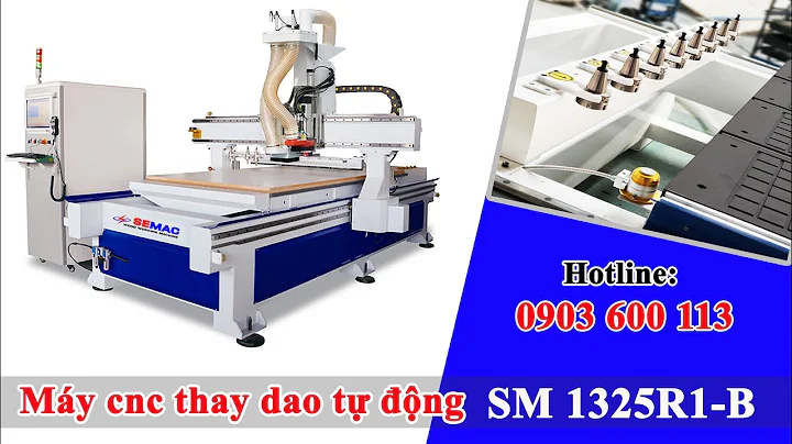 Máy phay khoan cnc thay dao tự động (máy cnc router 1325) | Quốc Duy