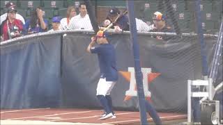 Jose Altuve...batting practice...Astros vs. Mets...3/27/25