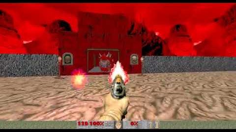 Ultimate Doom (E3M1: Hell Keep) walkthrough 100% Kills, Secrets and Items (Levels Flipped)