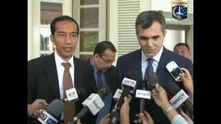 13 Des 2012 Gub Bpk. Jokowi menerima Dubes Turki dan Doorstop dengan Wartawan Balaikota