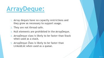 #89  ArrayDeque Class