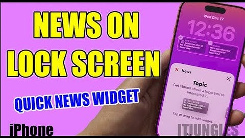 Add News Widgets to Your iPhone Lock Screen in Seconds
