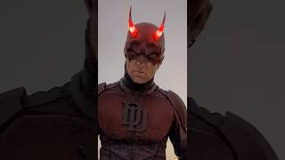 Fully 3D printed #Daredevil #Rivals helmet with accurate LED lights installed #cosplay #3dprinting