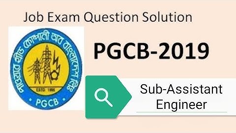 PGCB-2019 SAE (Electrical) Job Exam Question Solution_Part-3
