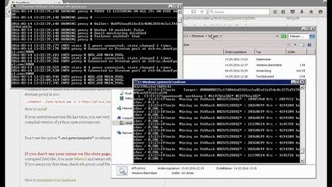 Ethereum Mining - Stratum Proxy einrichten - dwarfpool.com - R9 380x Nitro