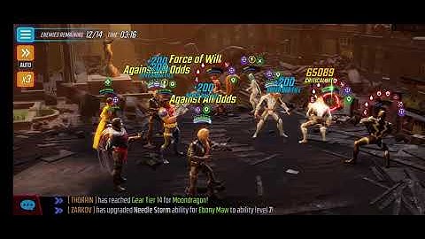 MSF - Marvel Strike Force  - Doom 1.0 Raid Middle Mutant Boss Node