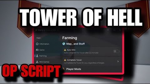 [NEW] Tower of hell Script - Auto Win , Inf Money & More 2025