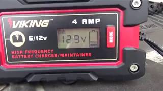 Charging an AGM Battery With The Viking 4 Amp Charger