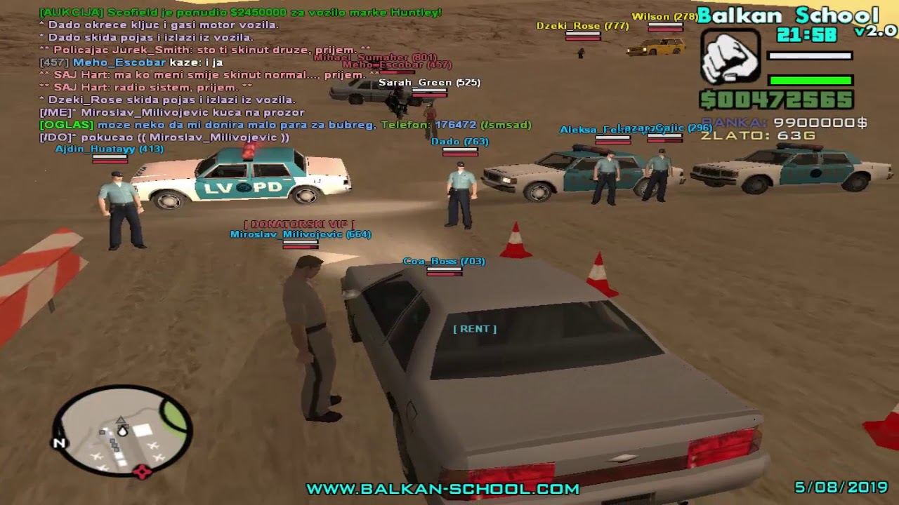 Trening saobracajne policije-SAMP ROLEPLAY[Balkan School]