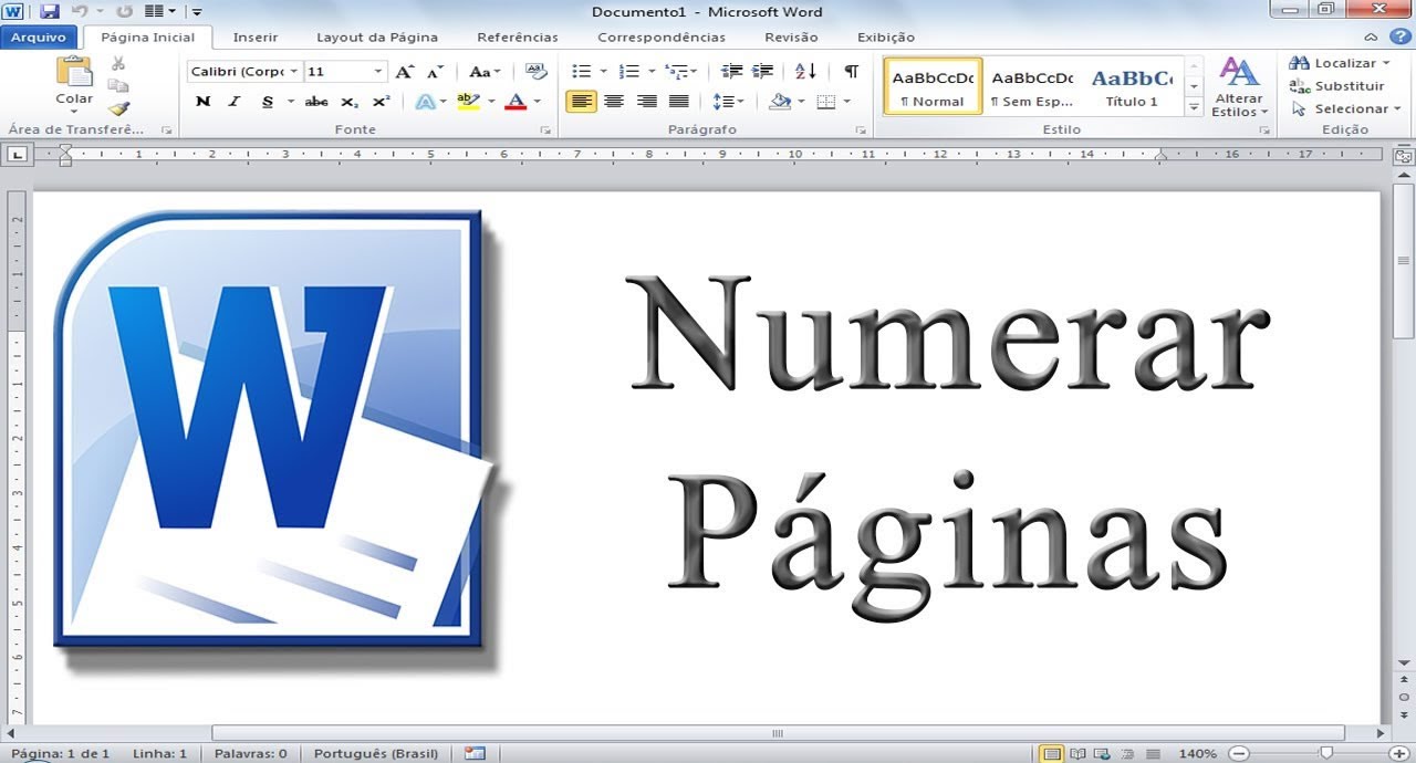 Como numerar las paginas en word