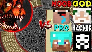 Minecraft Battle: Noob vs PRO vs HACKER vs GOD : NIGHTMARE FREDDY APOCALYPSE Challenge - Animation