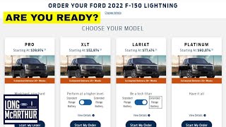 HOW TO ORDER THE 2022 FORD F-150 LIGHTNING