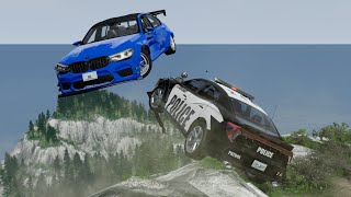 High Speed Crash Jumps Cliff Drops - Beamng Drive Crashsim