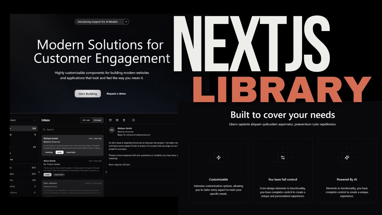this nextjs ui library is fire - YouTube