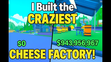 From ZERO to CHEESE MILLIONAIRE in Roblox (Cheese Factory Tycoon)!