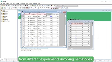 Saving and exporting data in Genstat