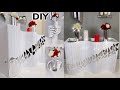 DIY Modern￼ Mosaic Wavy Coffee & Side Tables￼ | Acrylic Mirrors & Containers | Glam Home Decor 2021