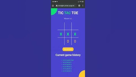 TIC TAC TOE  #Using  Javascript and react.