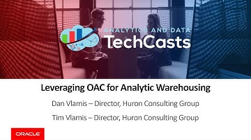 AnDOUC TechCast 2024-05-09 Leveraging OAC for Analytic Warehousing