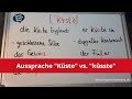 Deutsch: Aussprache "Küste" vs. "küsste"
