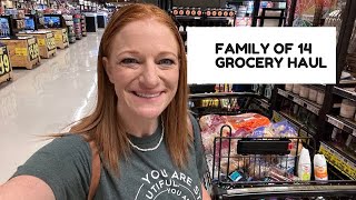 FAMILY OF 14 GROCERY HAUL