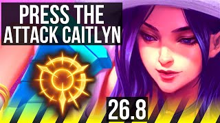 CAITLYN &amp; Karma vs JHIN &amp; Senna (ADC) | Press The Attack | KR Diamond | 26.8