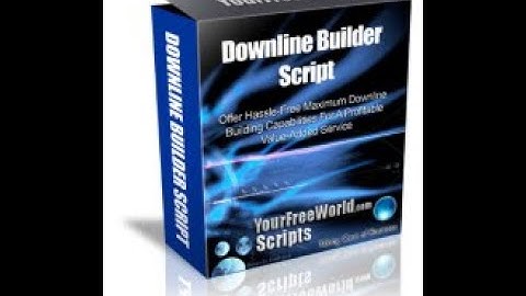 Downline Builder Script  Admin area - How to Use