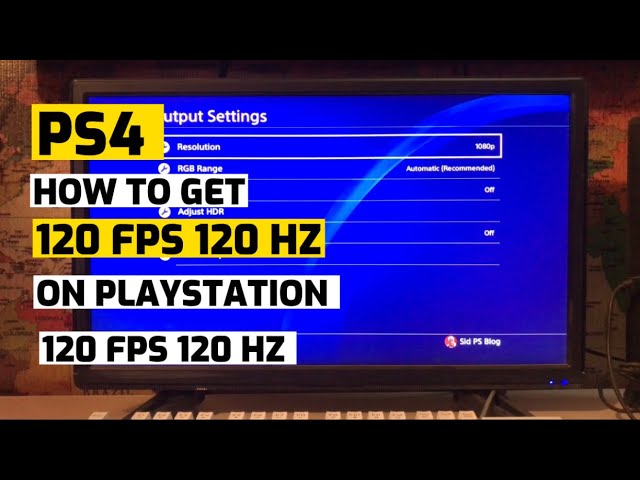 On PS4 How to Get 120 HZ PlayStation 4 2023 - YouTube