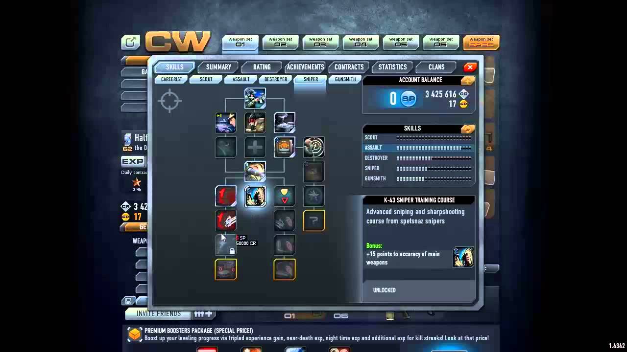 Contract Wars en español - Cómo tener un árbol de habilidad óptimo